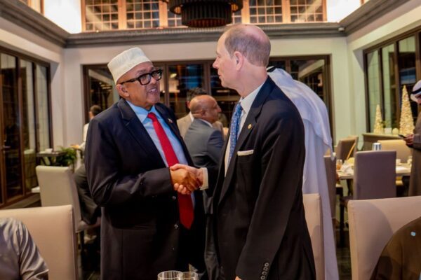 President Abdirahman and Prince Andrew